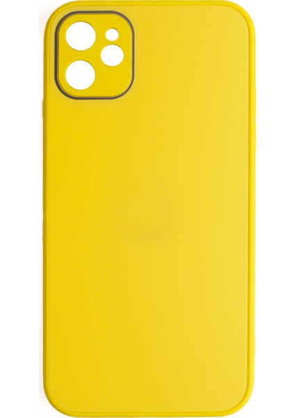 Deluxe Iphone 11 Mat Kılıf Sarı
