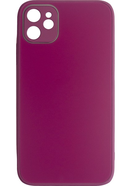 Deluxe Iphone 12 Mat Kılıf Mor