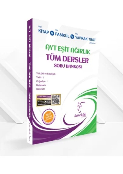 AYT Tüm Dersler Soru Bankası (Eşit Ağırlık)