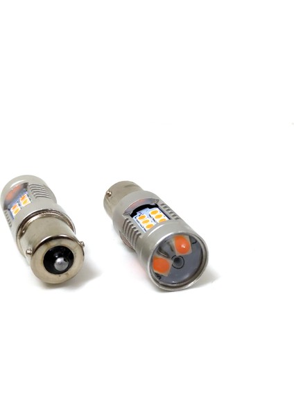 Platinum P21W-1156-15W- Tek Duy Led Ampul Turuncu Mercekli-3030 Chip 21Smd Ultra Parlak