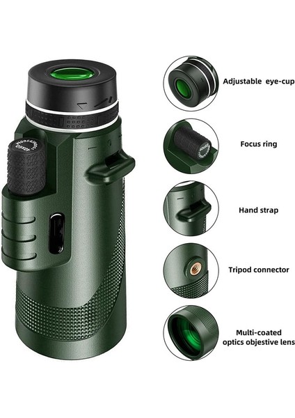 40X60 Açık Gece Görüşü Monoküler (Standart+Evrensel Klip+Tripod) (Yurt Dışından) fiyatları