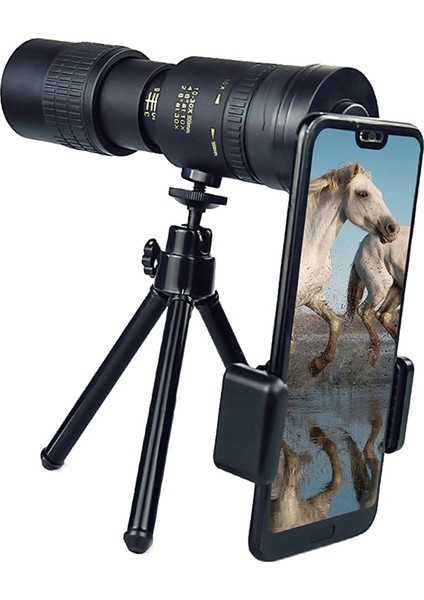 10-300X40 Monoküler Stil Fotoğraf Tutucu+Tripod ile (Yurt Dışından)
