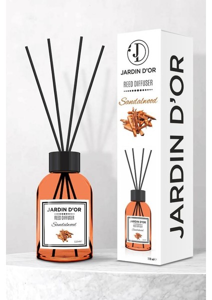 Jardın D'or Sandalwood Reed Dıffuser Çubuklu Oda Kokusu 110 ml 8681529300196