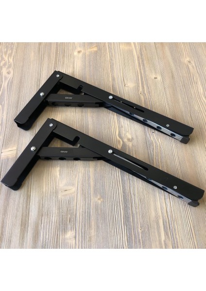 Mandallı Katlanabilir Masa Konsolu 1 Çift Siyah 40CM fiyatları