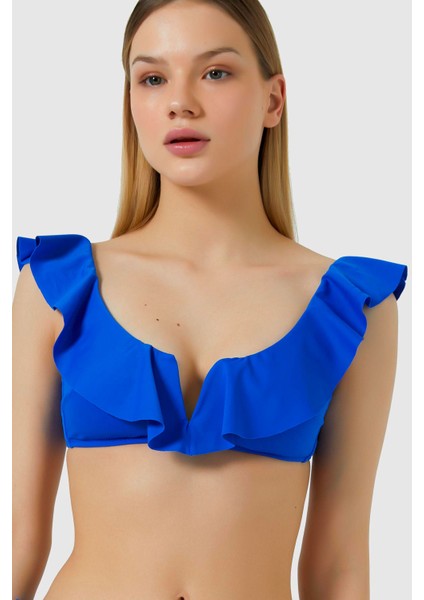 5400 Saks Fırfırlı Bikini Takımı modelleri