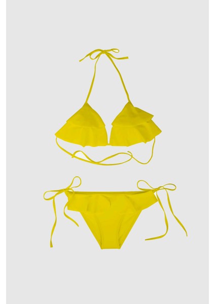 5403 Sarı Fırfırlı Bikini Takımı fırsatları