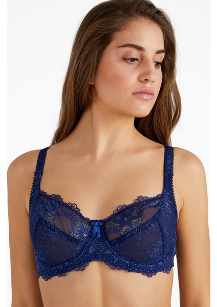 3649 Lacivert Toparlayıcı Sütyen