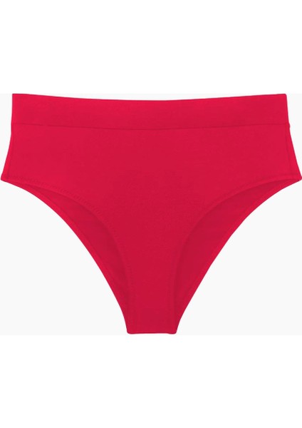 63053 Kırmızı Yüksek Bel Bikini Altı modelleri