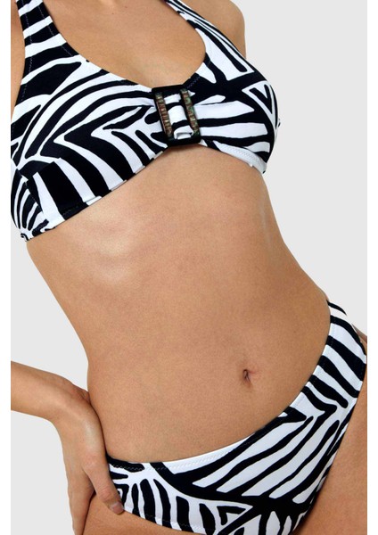 40693 Siyah Beyaz Toparlayıcı Bikini Takımı fiyatları