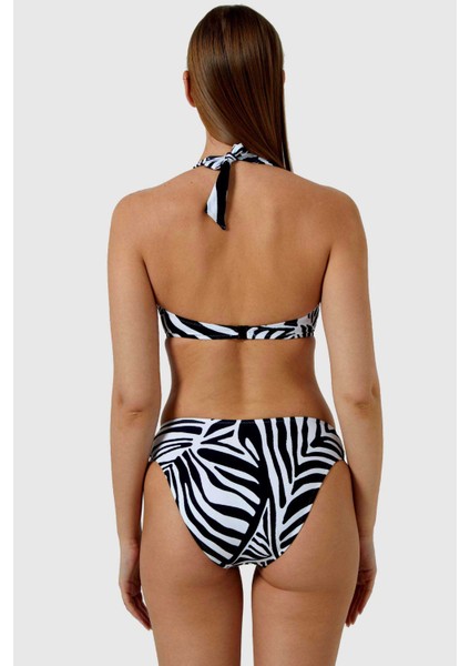 40693 Siyah Beyaz Toparlayıcı Bikini Takımı modelleri