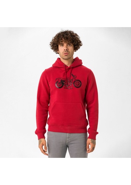 Routefield Horst Bordo Erkek Sweatshirt RFHORST2223-BORDO