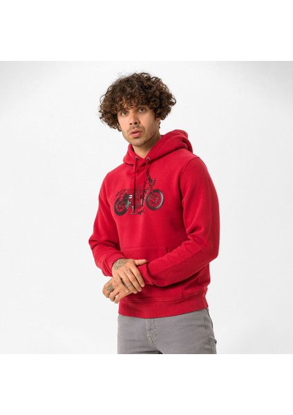 Routefield Horst Bordo Erkek Sweatshirt RFHORST2223-BORDO