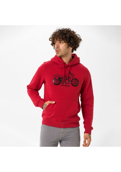 Routefield Horst Bordo Erkek Sweatshirt RFHORST2223-BORDO