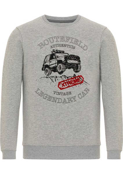 Huge Gri Erkek Sweatshirt RFHUGE2223-23394