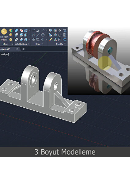 Sanal Öğretim Autocad 2020 Video Ders Eğitim Seti