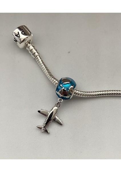 925 Ayar Gümüş Bileklikleri Için Seyahat Charm fiyatları