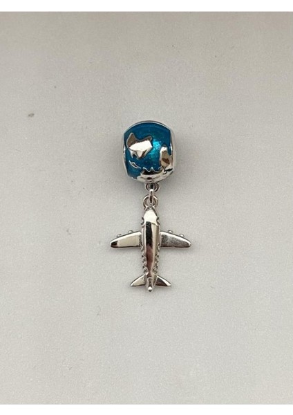 925 Ayar Gümüş Bileklikleri Için Seyahat Charm modelleri
