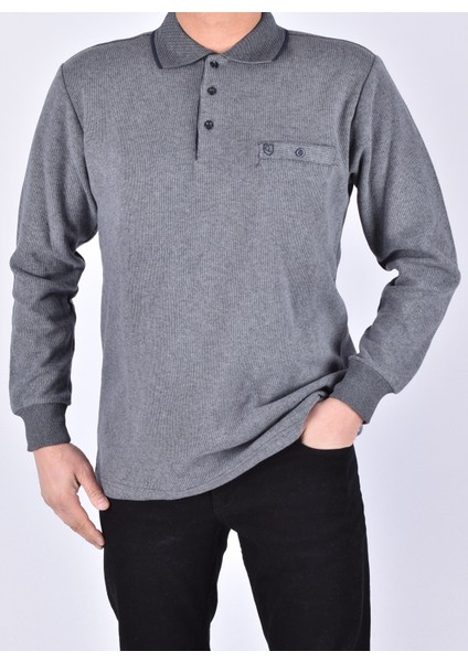 780 Polo Yaka Sweat/gri/m