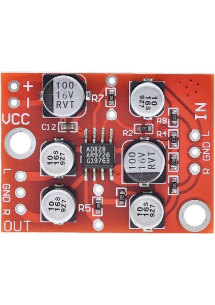 Roba AD828 Preamp Modül Ses Yükseltici Amfi Stereo Mikrofon Gitar Enstrüman Ses Video Sinyal Ön
