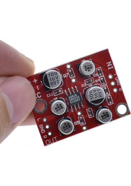Roba AD828 Preamp Modül Ses Yükseltici Amfi Stereo Mikrofon Gitar Enstrüman Ses Video Sinyal Ön