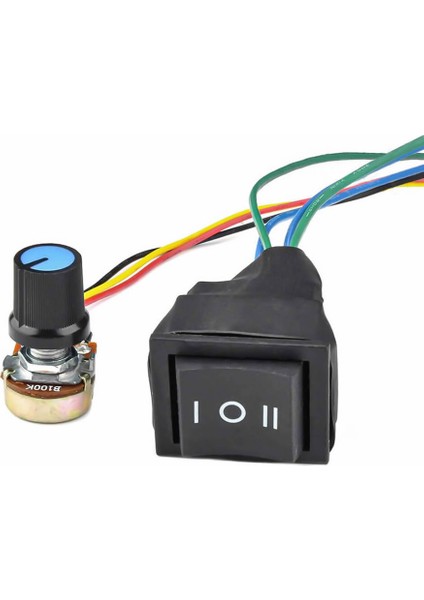 Roba 60V 20A Dc Motor Pwm Hız Kontrol Devresi %0~100 Ayarlanabilir, Ileri, Geri, Durdurma, Yön Kontrol