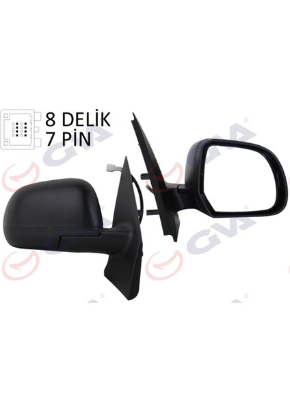 Diş Dikiz Aynasi Sağ Dokker-Lodgy 12 Elektrikli Isitmali Sensörlü Konveks 7 Fiş VM-6803EHSR