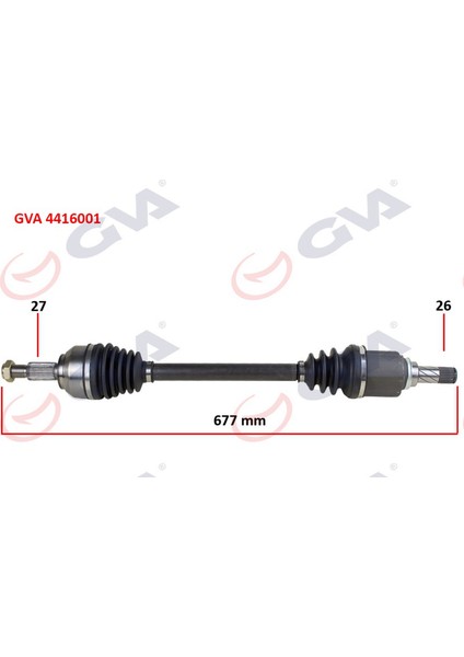 Komple Aks Sol Kangoo 3 1.5 Dci 08- 677MM