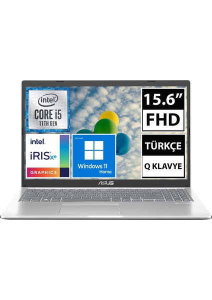 X515EA-BQ1830W08 I5-1135G7 24GB 1tbssd 15.6" Fullhd W11H Taşınabilir Bilgisayar