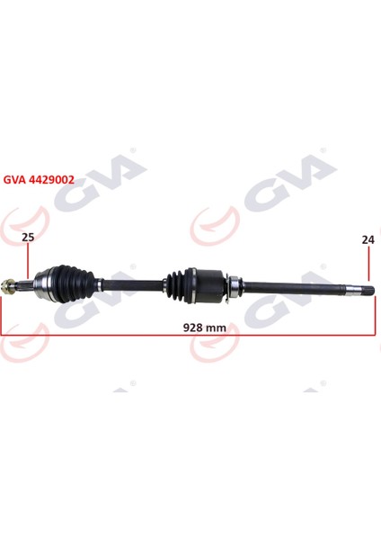 Komple Aks Sağ Doblo 1.9 Jtd 01 Doblo-Albea 1.3 Mtj 05 928MM