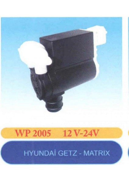Cam Su Fiskiye Pompasi Hyundai Getz-Matrix Çift Çikiş Gnzrz