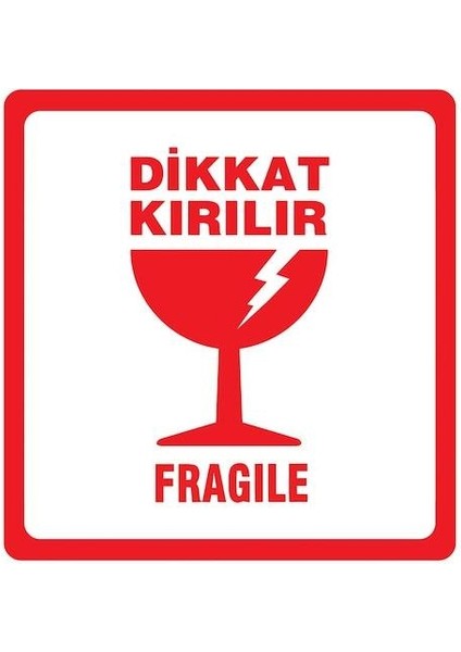 Ekstrafıx 100x100 Dıkkat Kırılır Etıket 250 Lı