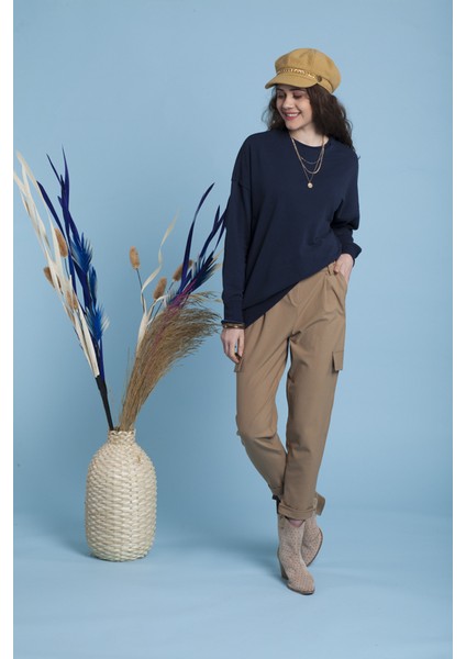 Lacivert Bisiklet Yaka Sweatshirt fiyatları