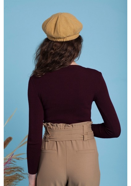 Bordo Crop Triko