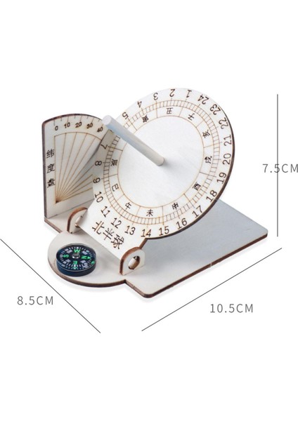 Ekvatoral Sundial Saat Bilimsel Deney Kiti Çocuklar Için Oyuncak (Yurt Dışından)