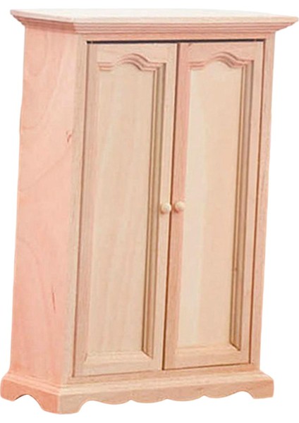 1:12 Ölçekli Dollhouse Oturma Odası Aksesuar Stili Için Ahşap Gardırop Mobilyaları (Yurt Dışından)