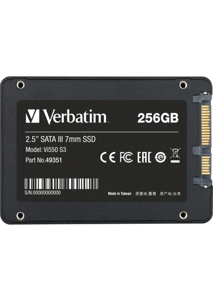 Vi550 S3 256GB 550MB-460MB SATA3 SSD