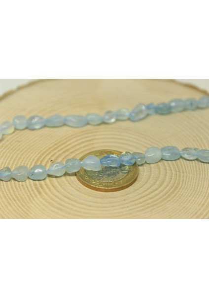 Akuamarin Taşı Doğal Parçalar Kolye (Klipsli) (25547) fiyatları