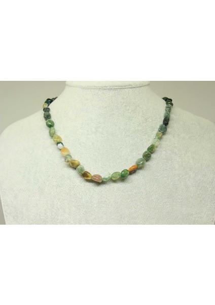 Akik Taşı Doğal Parçalar Kolye (Klipsli) (25527)