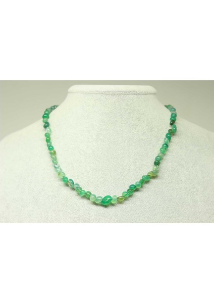 Akik Taşı Doğal Parçalar Kolye (Klipsli) (25522)