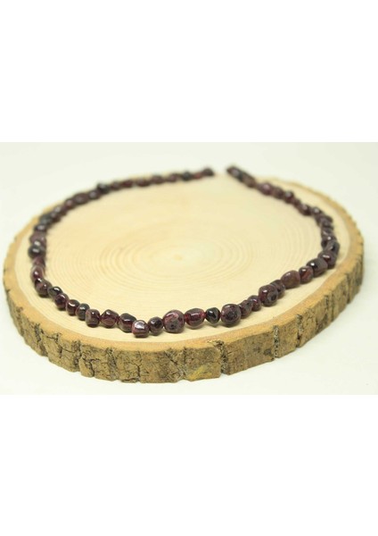 Lal (Granat) (Garnet) Taşı Doğal Parçalar Kolye (Klipsli) (25407)