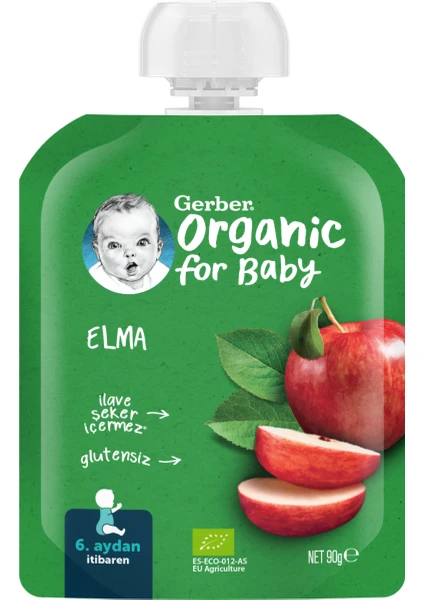 Organic Elma Püre 90 Gr