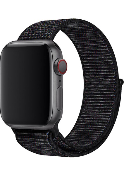 Apple Watch 1-2-3-4-5-6-7-Se Serisi 38MM - 40MM -41MM Uyumlu Spor Kumaş Kordon
