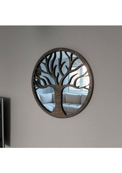 60 Cm Hayat Ağacı Dekoratif Ayna Konsol Aynası Hediyelik Ayna