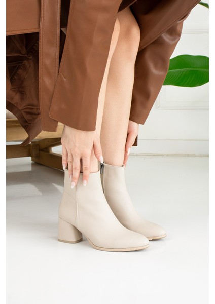 Günlük Kadın Bot Fermuarlı Kalın Yüksek Topuklu Rahat Bootie 2001 modelleri