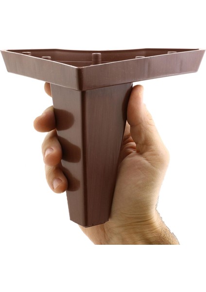 Mobilya Kanepe Koltuk Ayağı Kahverengi Baza Ayak 14 cm (4 Adet)