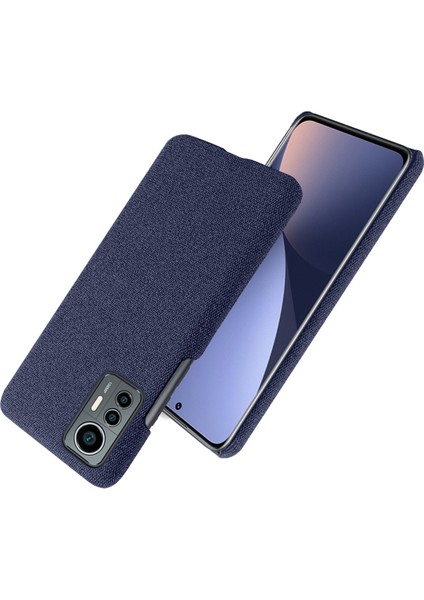 12 Lite İçin Kumaş Telefon Kılıfı - Mavi (Yurt Dışından) modelleri