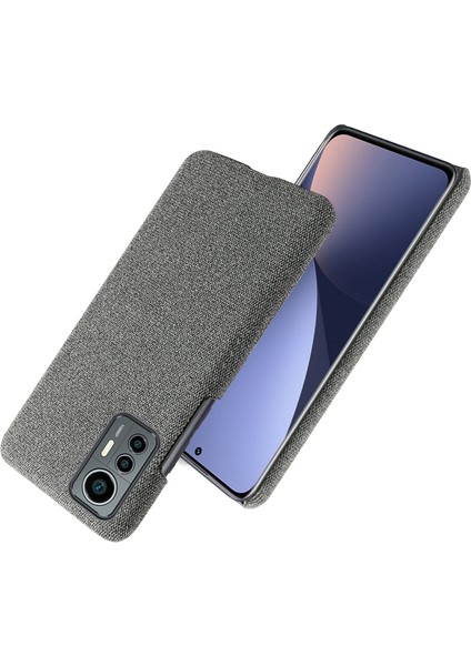 12 Lite İçin Kumaş Telefon Kılıfı - Gri (Yurt Dışından) modelleri