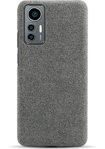 12 Lite İçin Kumaş Telefon Kılıfı - Gri (Yurt Dışından) fırsatları