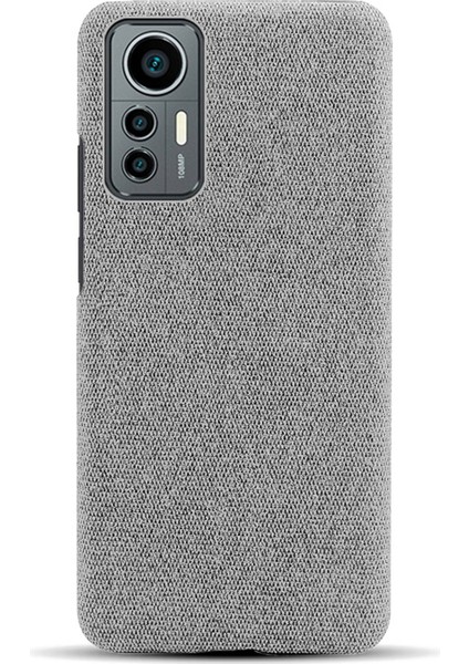 12 Lite İçin Kumaş Telefon Kılıfı - Açık Gri (Yurt Dışından) fırsatları