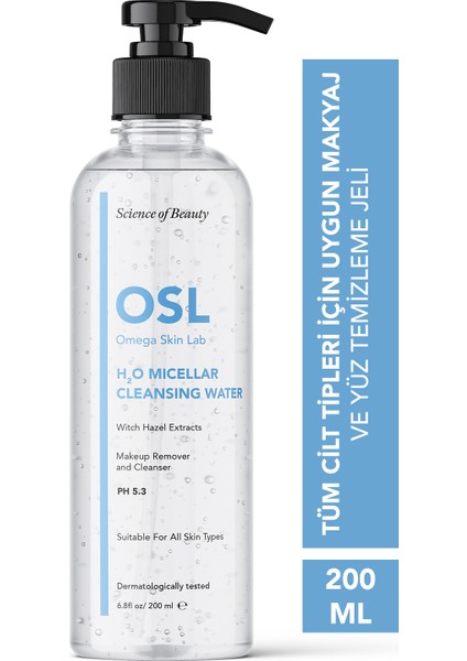 H₂o Micellar Cleanser Water 200ML